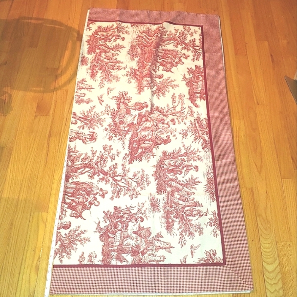 Red Vintage Countryside Tablecloth 52"×52" Square Tablecloth Farming Dairy